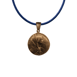 Vintage Bronze Joan of Arc Medal, Reims
