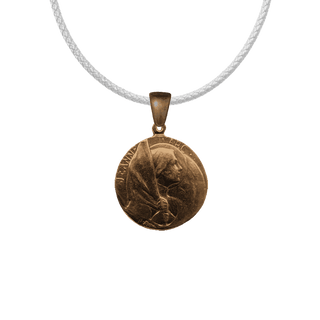 Vintage Bronze Joan of Arc Medal, Reims
