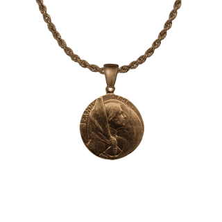Vintage Bronze Joan of Arc Medal, Reims
