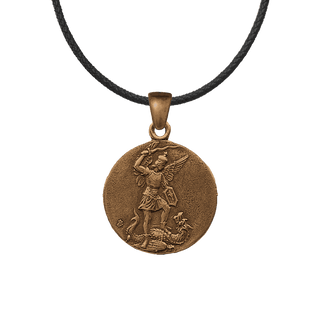 Vintage Bronze St. Michael and Our Lady of Remedies