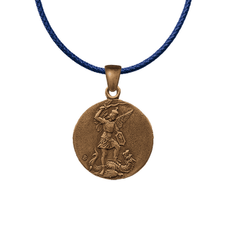 Vintage Bronze St. Michael and Our Lady of Remedies