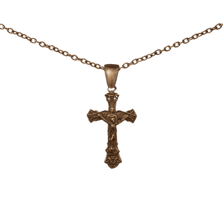 Vintage Bronze Little Angel Crucifix