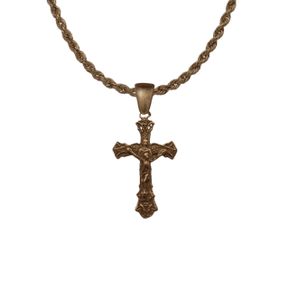 Vintage Bronze Little Angel Crucifix
