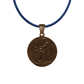 Vintage Bronze Our Lady of La Salette Medal