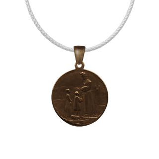 Vintage Bronze Our Lady of La Salette Medal