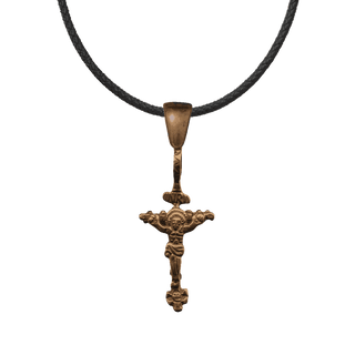 Vintage Bronze Colonial Latin American Child's Crucifix