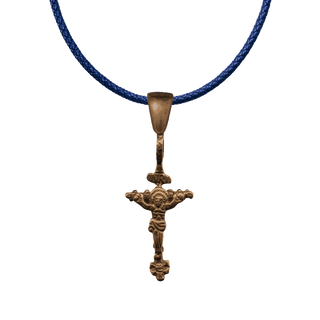 Vintage Bronze Colonial Latin American Child's Crucifix