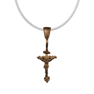 Vintage Bronze Colonial Latin American Child's Crucifix