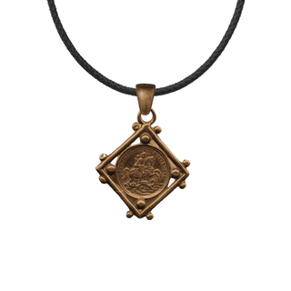 Vintage Bronze St. George Medal, Patron of Travelers