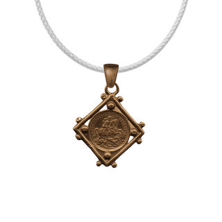 Vintage Bronze St. George Medal, Patron of Travelers