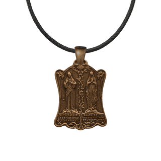 Vintage Bronze Lourdes Indulgenced Prayer Medal