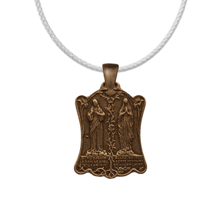 Vintage Bronze Lourdes Indulgenced Prayer Medal