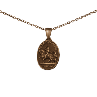 Vintage Bronze St. Hermes Medal, Ronse