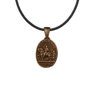 Vintage Bronze St. Hermes Medal, Ronse