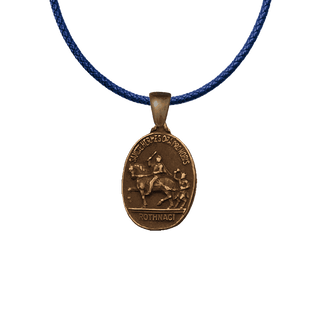 Vintage Bronze St. Hermes Medal, Ronse