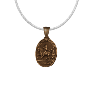 Vintage Bronze St. Hermes Medal, Ronse