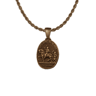 Vintage Bronze St. Hermes Medal, Ronse
