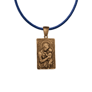 Vintage Bronze Madonna and Child Relief Medal