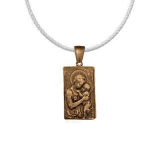 Vintage Bronze Madonna and Child Relief Medal
