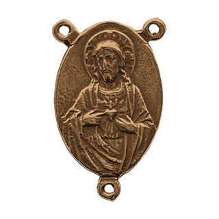 Vintage Bronze Sacred Heart and Perpetual Help Center
