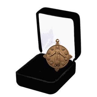 Vintage Bronze Mary, Queen of the Flowers Medal