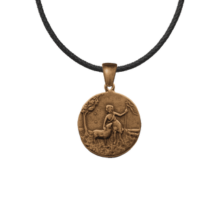 Vintage Bronze Little Shepherd Medal, Dated 1901