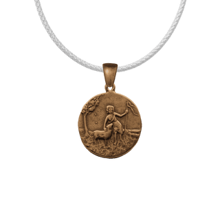 Vintage Bronze Little Shepherd Medal, Dated 1901