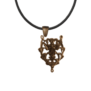Vintage Bronze Cross of Lorraine Rosary Center