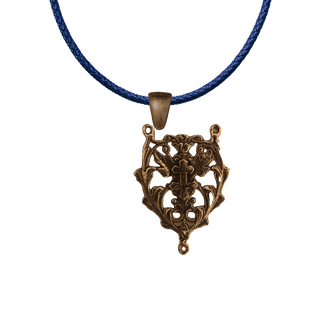 Vintage Bronze Cross of Lorraine Rosary Center