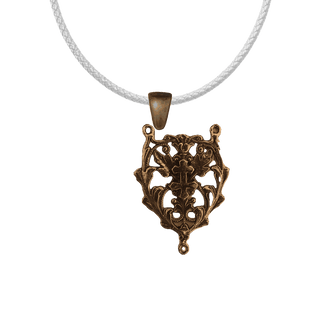 Vintage Bronze Cross of Lorraine Rosary Center