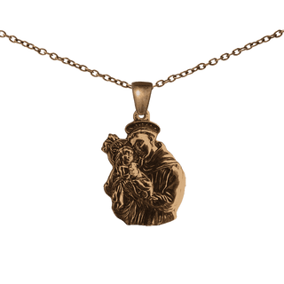 Vintage Bronze St. Anthony and the Child Jesus Medal