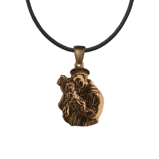Vintage Bronze St. Anthony and the Child Jesus Medal