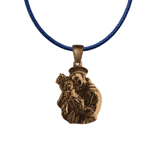 Vintage Bronze St. Anthony and the Child Jesus Medal