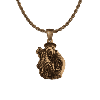 Vintage Bronze St. Anthony and the Child Jesus Medal