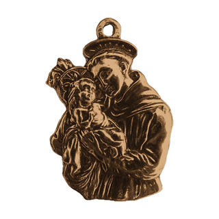 Vintage Bronze St. Anthony and the Child Jesus Medal