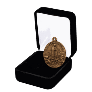 Vintage Bronze Our Lady of the Rosary of Fatima Medal