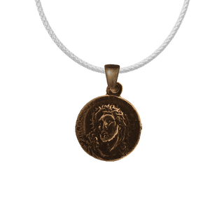 Vintage Bronze Passion Medal, Holy Face and Instruments