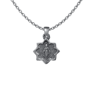 Vintage Sterling Silver Tiny Star-Shaped Miraculous Medal