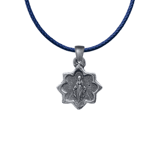 Vintage Sterling Silver Tiny Star-Shaped Miraculous Medal
