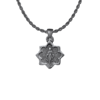 Vintage Sterling Silver Tiny Star-Shaped Miraculous Medal