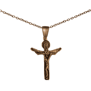 Vintage Bronze Holy Trinity Crucifix, Throne of Mercy