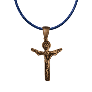 Vintage Bronze Holy Trinity Crucifix, Throne of Mercy