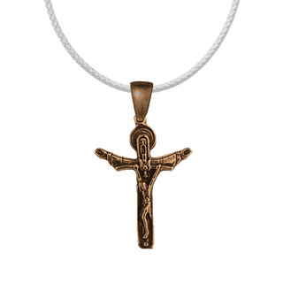 Vintage Bronze Holy Trinity Crucifix, Throne of Mercy