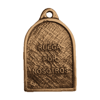Vintage Bronze Our Lady Untier of Knots Medal — reverse