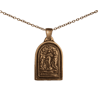 Vintage Bronze Our Lady Untier of Knots Medal
