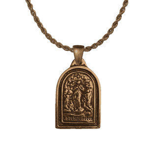 Vintage Bronze Our Lady Untier of Knots Medal