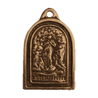 Vintage Bronze Our Lady Untier of Knots Medal