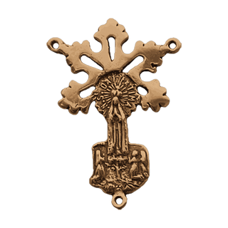 Vintage Bronze Radiant Fatima Rosary Center