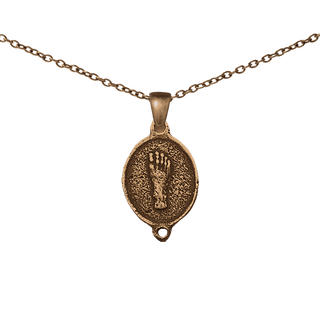Vintage Bronze Wounds of the Passion Medal and Links Set