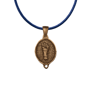 Vintage Bronze Wounds of the Passion Medal and Links Set